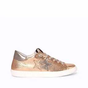 2 Star sneaker donna Low Princess pelle laminata