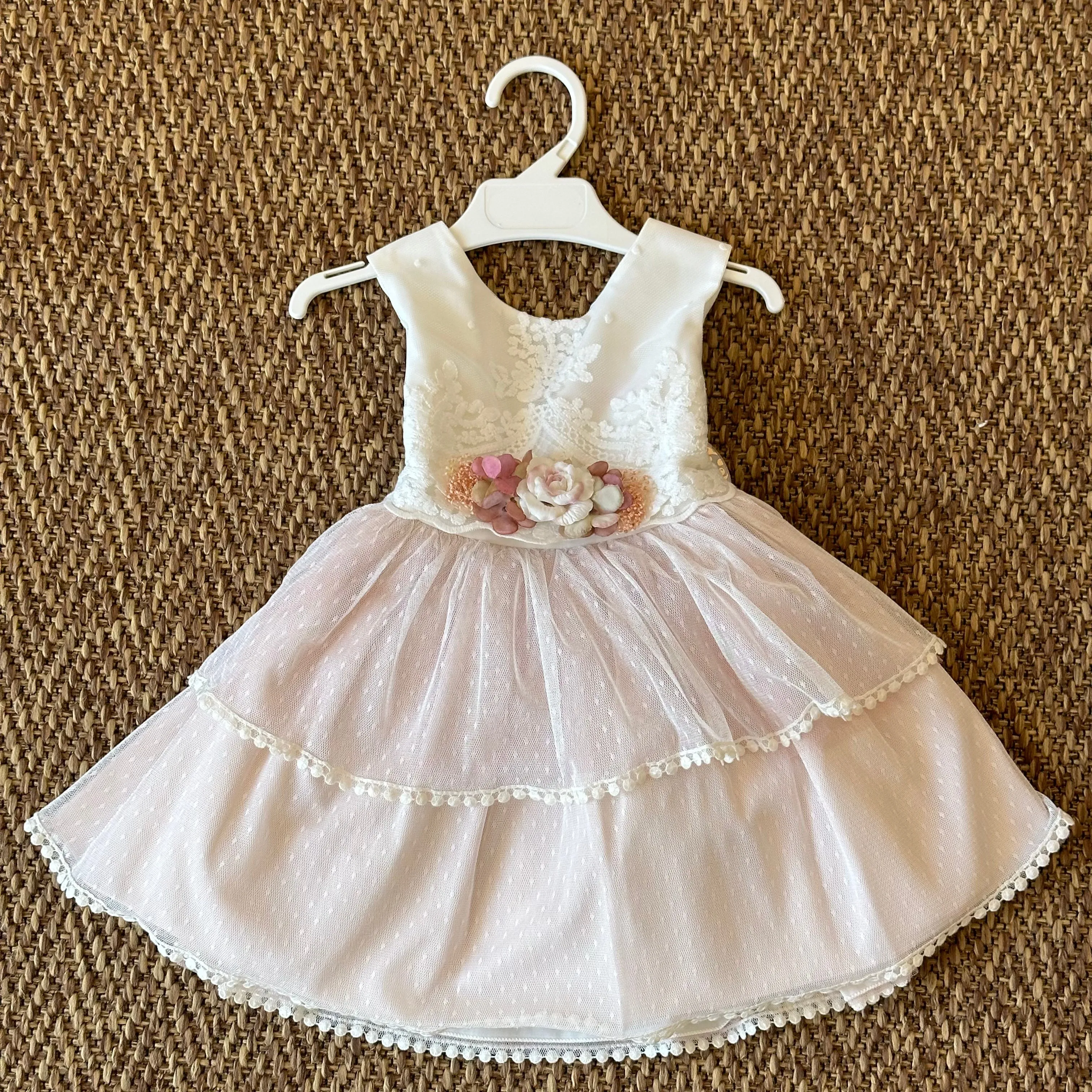 Abitino da cerimonia Bianco/Rosa da 2 a 6 anni