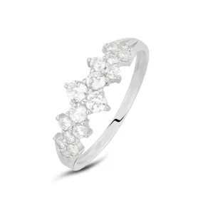 Anello Fantasia Claire Oro Bianco 375/1000 Cubic Zirconia Bianco 1410103