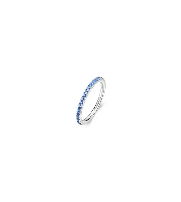 Anello veretta Gioielli Fancy by Brosway in argento zirconi blu misura 18 ffb65e