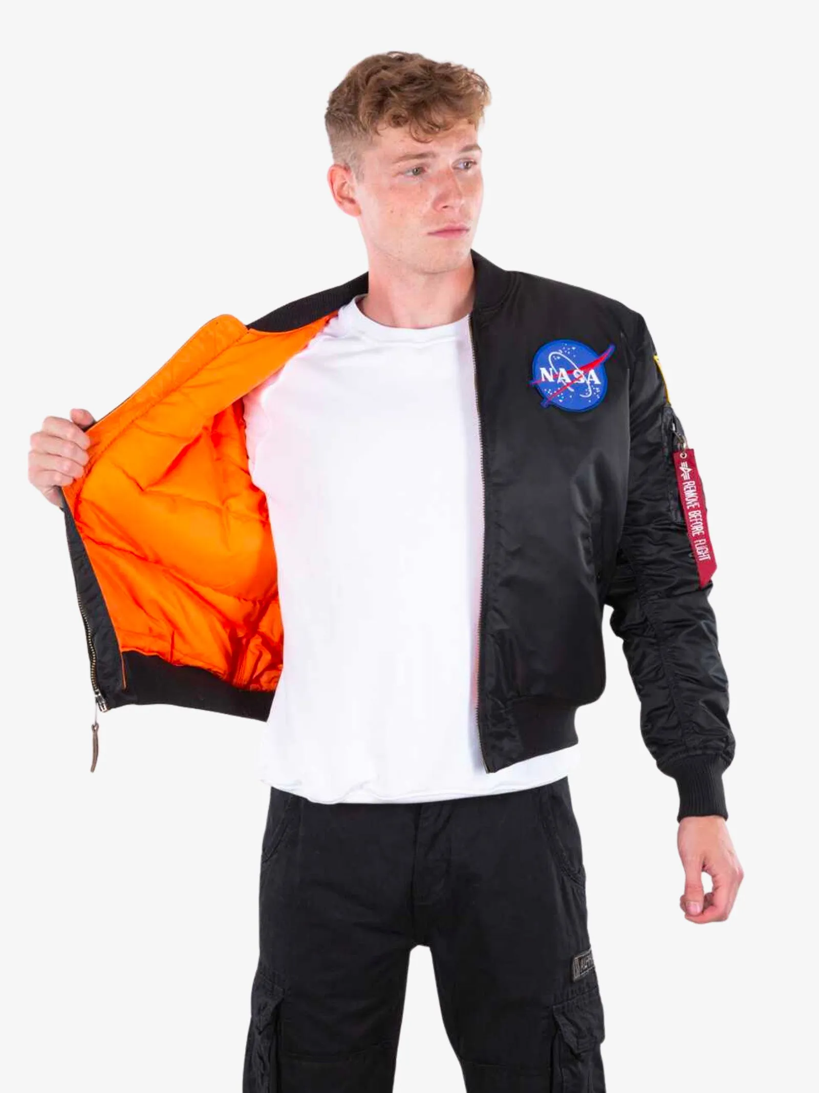 Bomber MA-1 VF NASA 166107A03 uomo nero