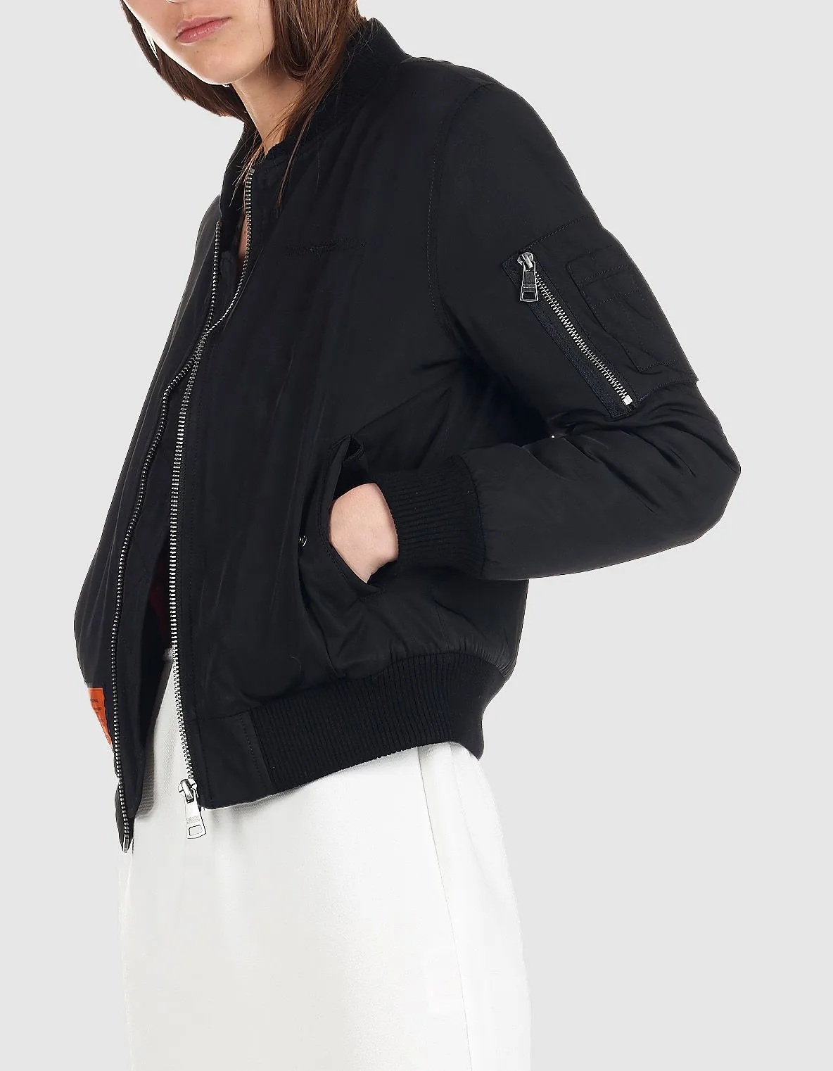  BOMBERS ORIGINAL   Bomber col teddy cintré | Nero