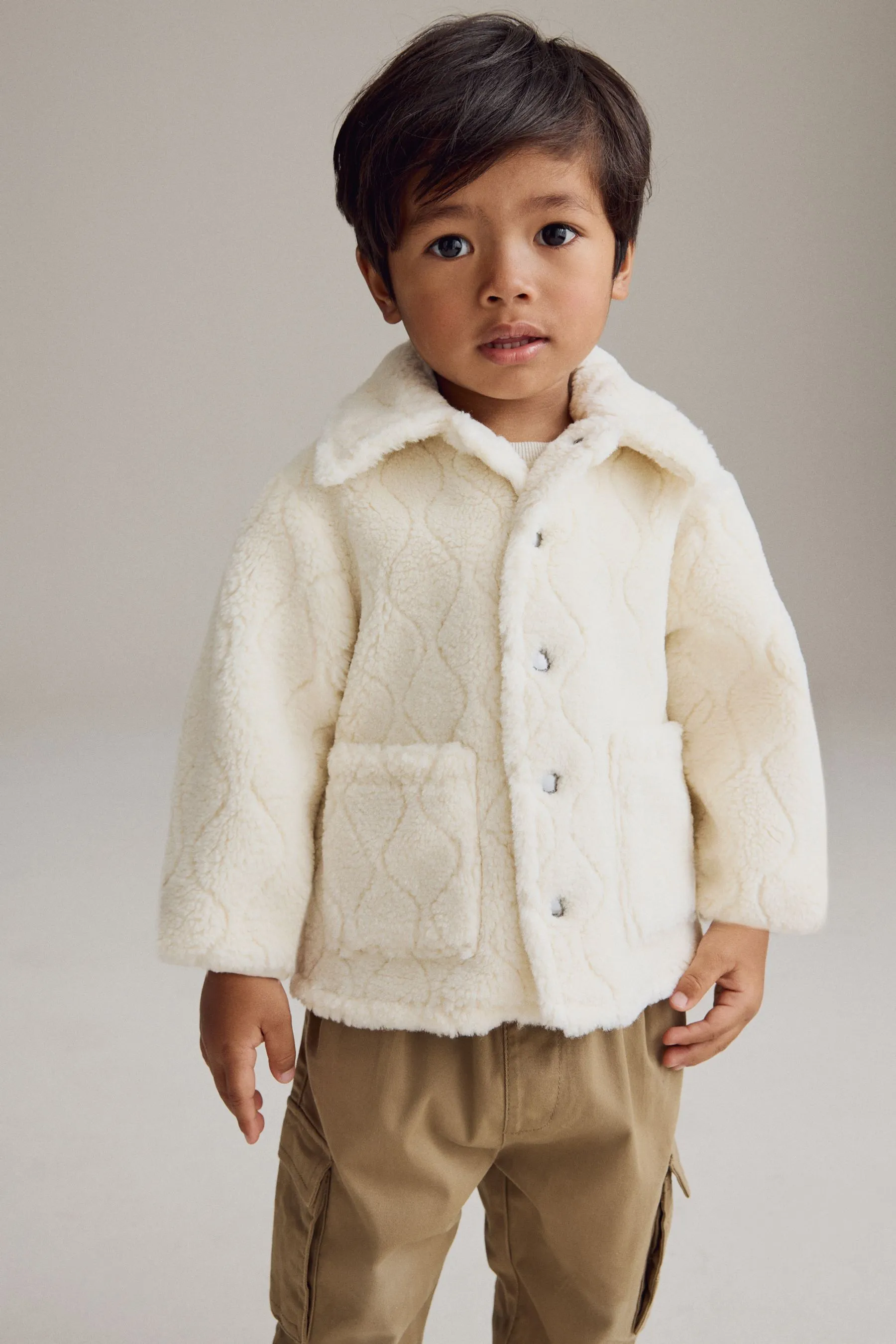 Borg Fleece Shacket (3mths-7yrs)    