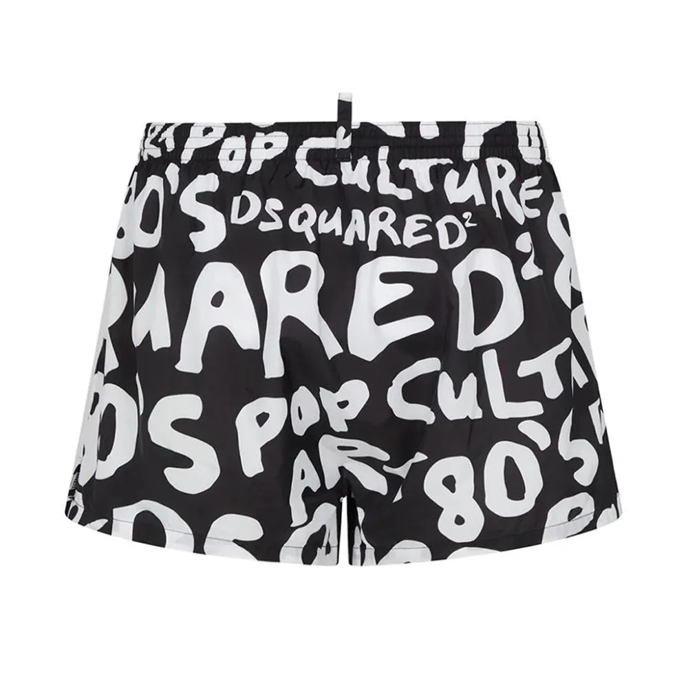  BOXER MARE DSQUARED. NERO/FANTASIA 