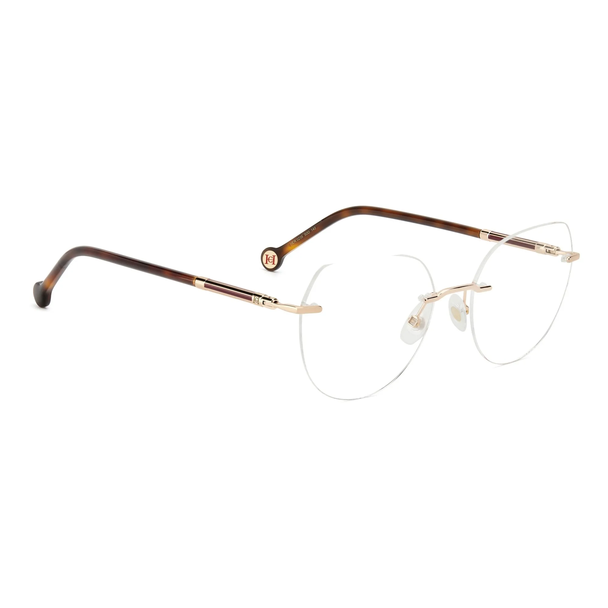   Carolina Herrera HER 0235 - S0D Rosso Oro Avana | Occhiale Da Vista Donna 
