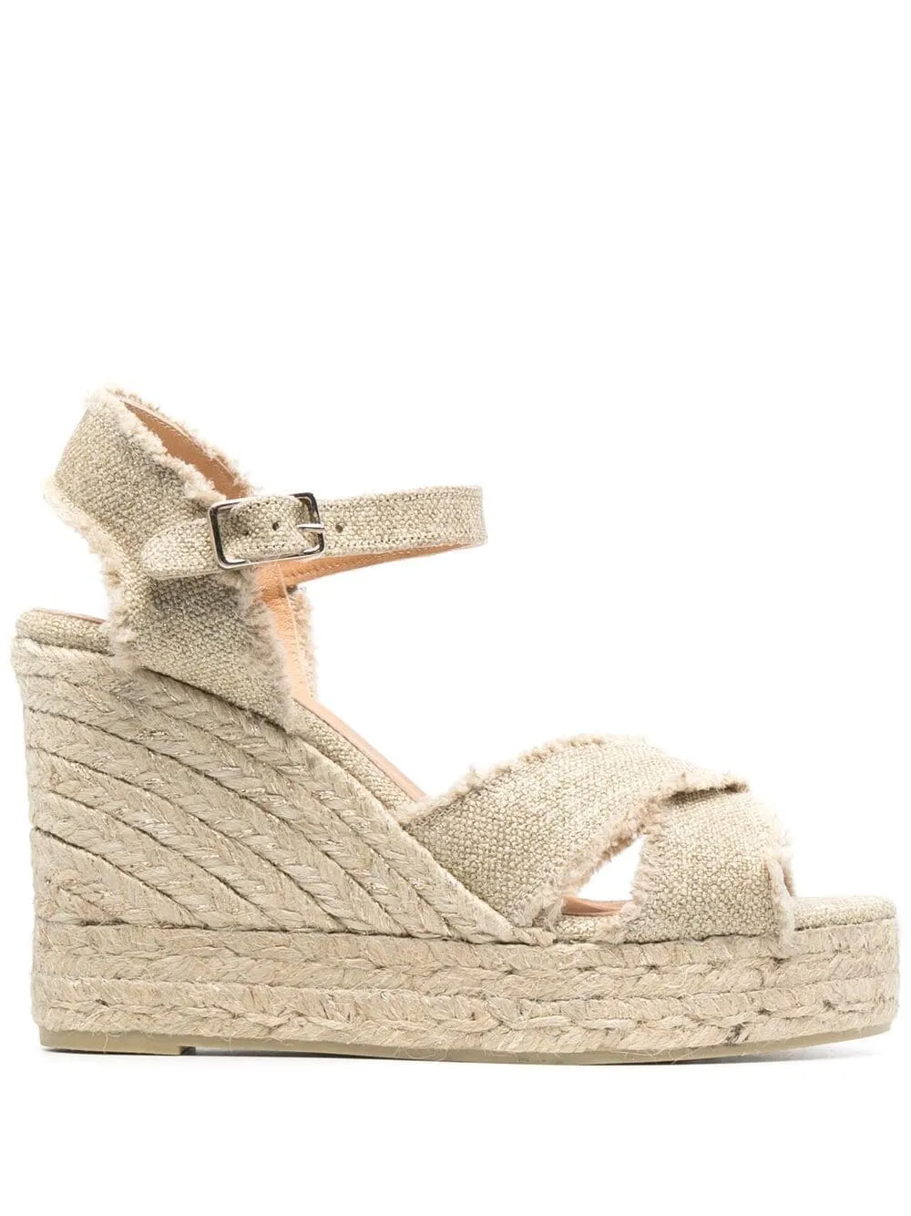 Castaner Scarpa Beige Donna Fasce Incrociate
