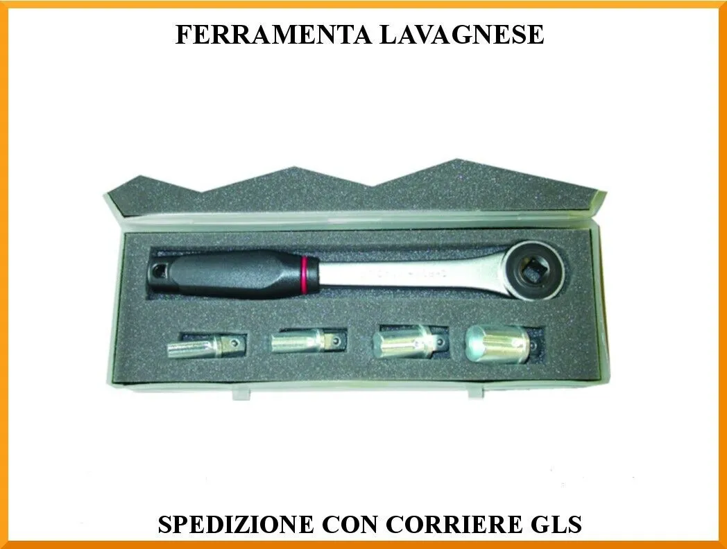 Chiave a cricchetto per radiatore in kit 3/8-1/2-3/4-1 