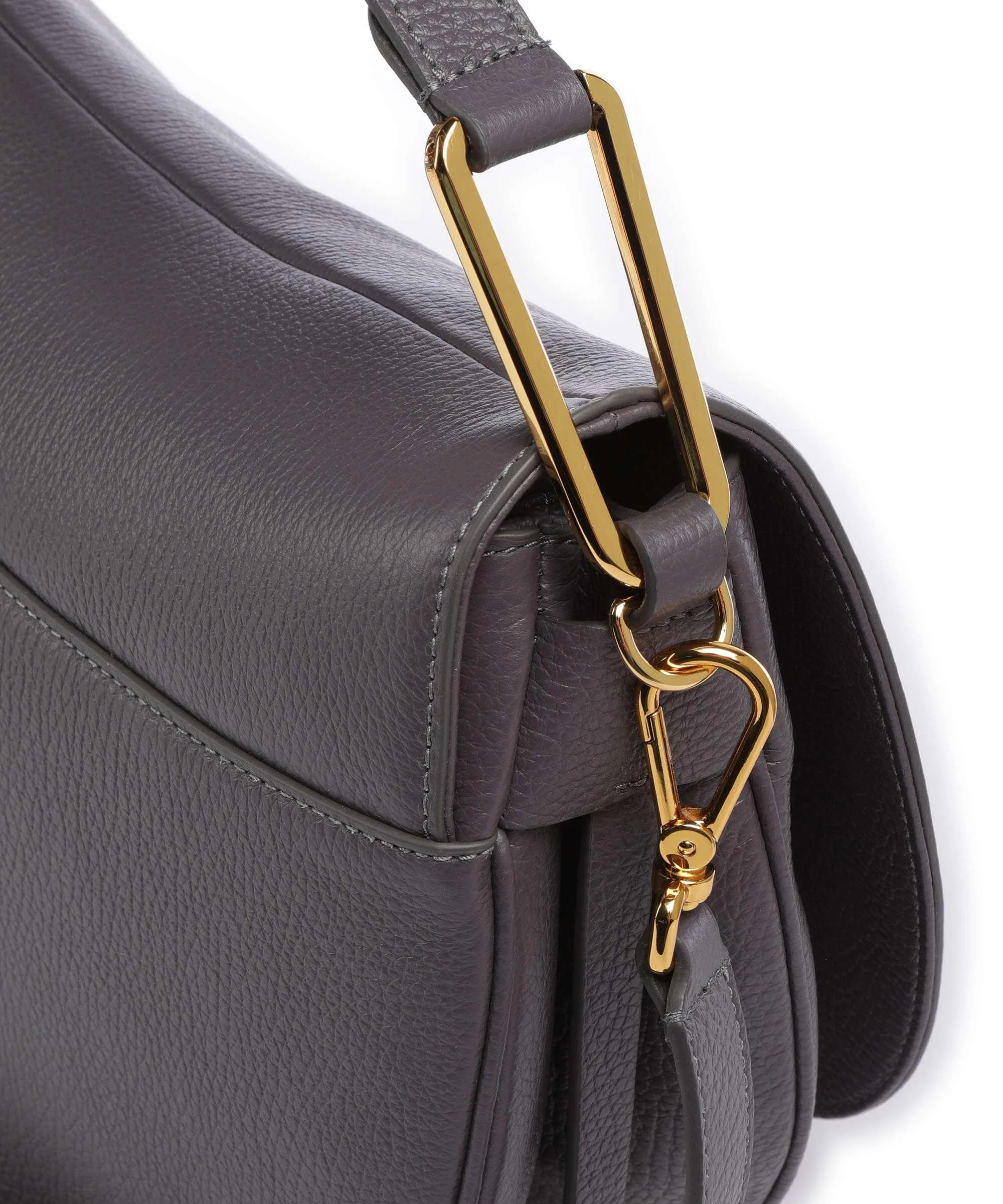  Coccinelle Magie Soft Borsa hobo pelle di vacchetta grana grigio scuro  
