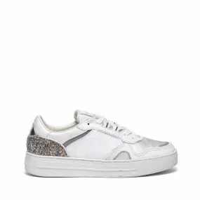 Crime London sneaker low top off court pelle bianca