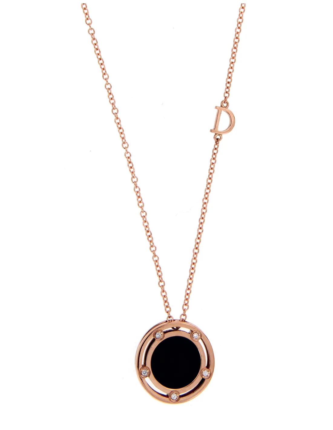 DAMIANI D-Side Collana in oro rosa e diamanti Ref. 20082540