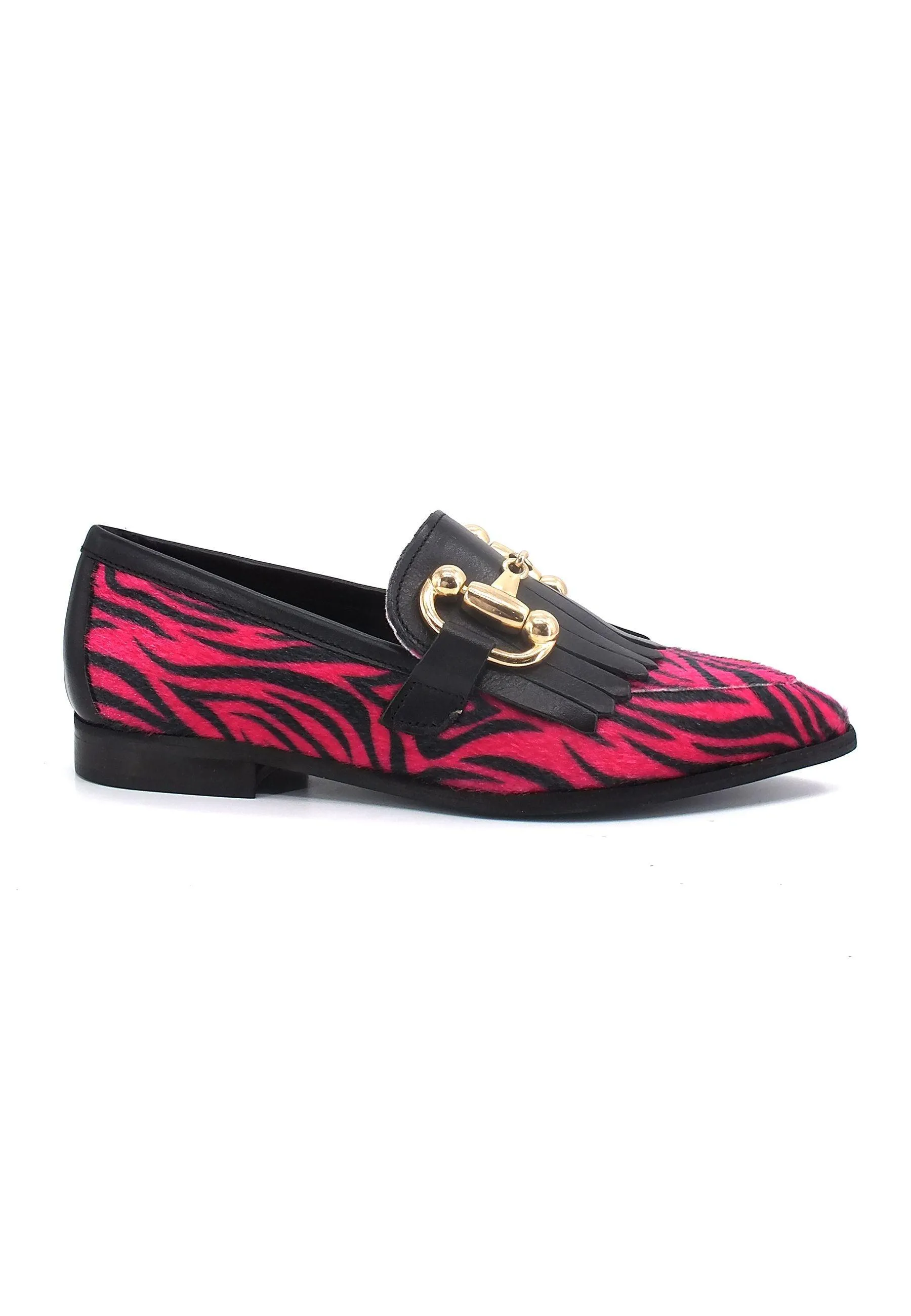 DIVINE FOLLIE Mocassino Donna Zebra Fuxia 835-26F