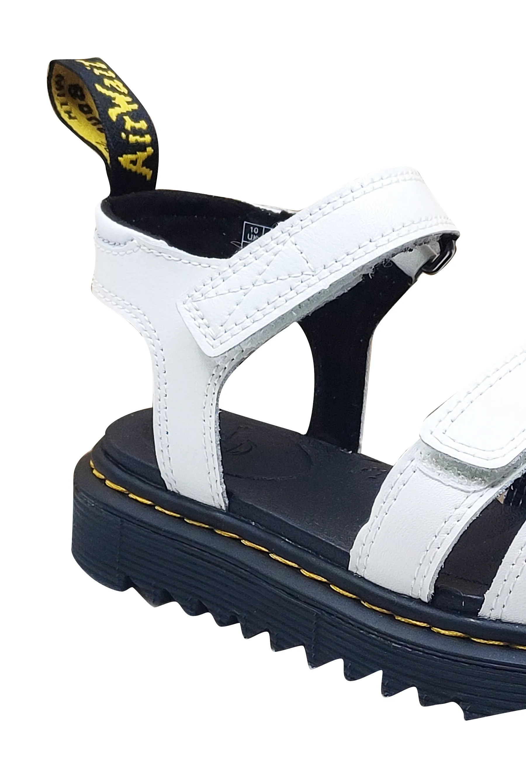 Dr Martens sandali bianchi bambina in pelle
