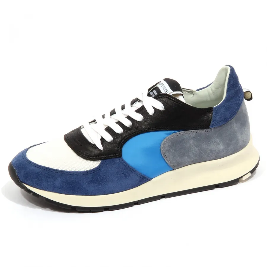 F9934 sneaker uomo blue/black/grey PHILIPPE MODEL MONTECARLO shoe man