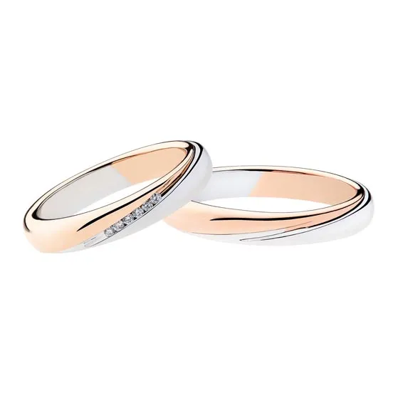Fedi Polello in Oro Bianco e Rosa 2888