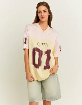 Football T-shirt Bianca e Gialla  