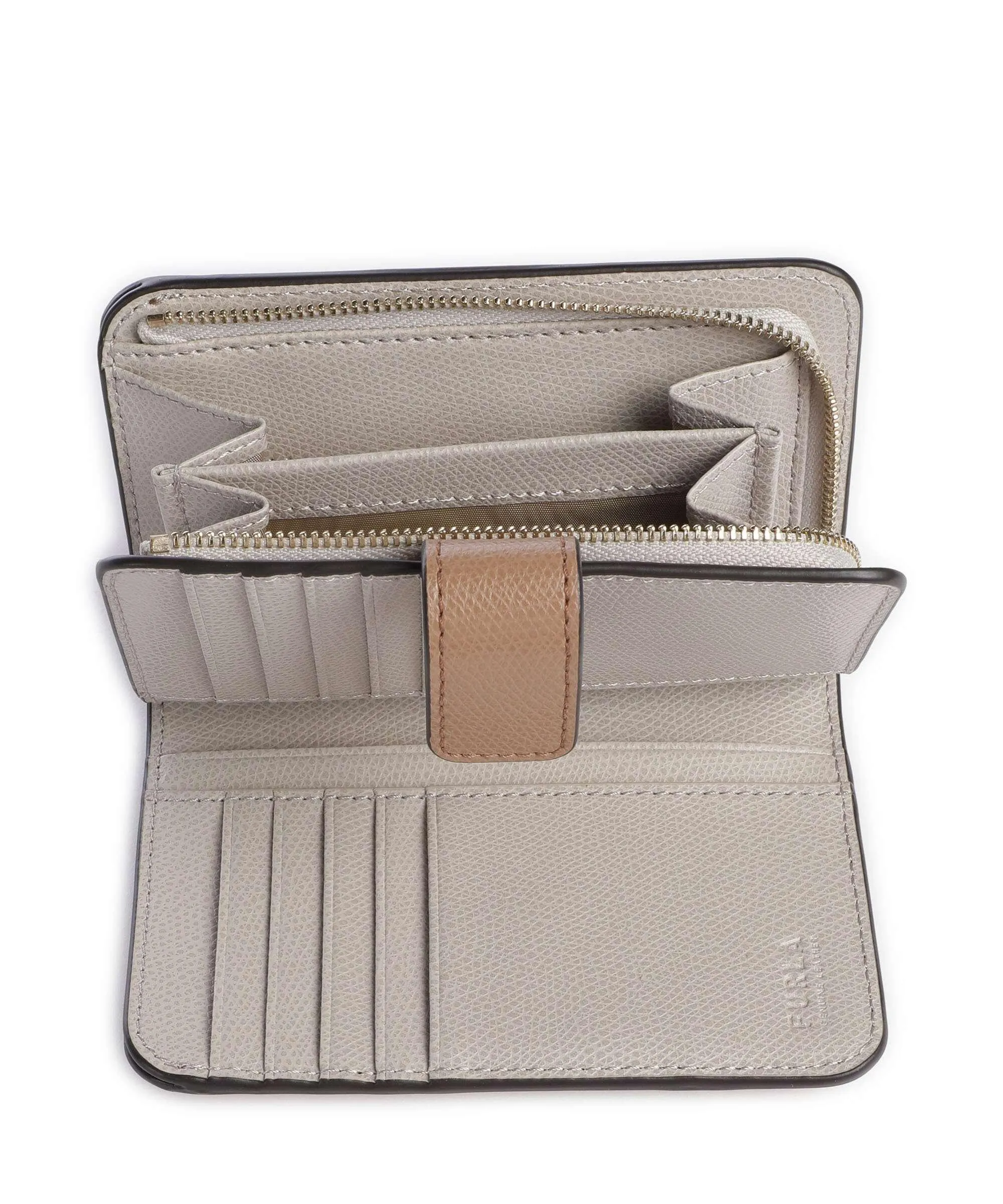  Furla Camelia M Portafoglio pelle granulata marrone  