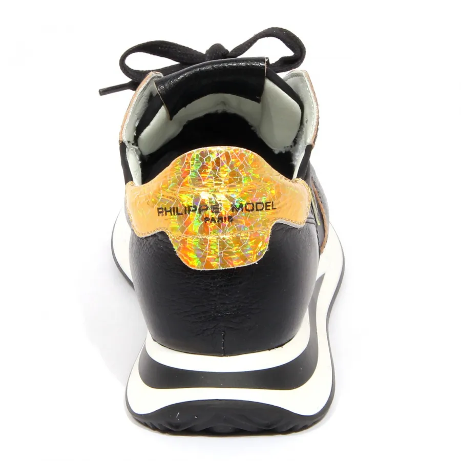 G2624 sneaker donna PHILIPPE MODEL MONDIAL black yellow shoe woman