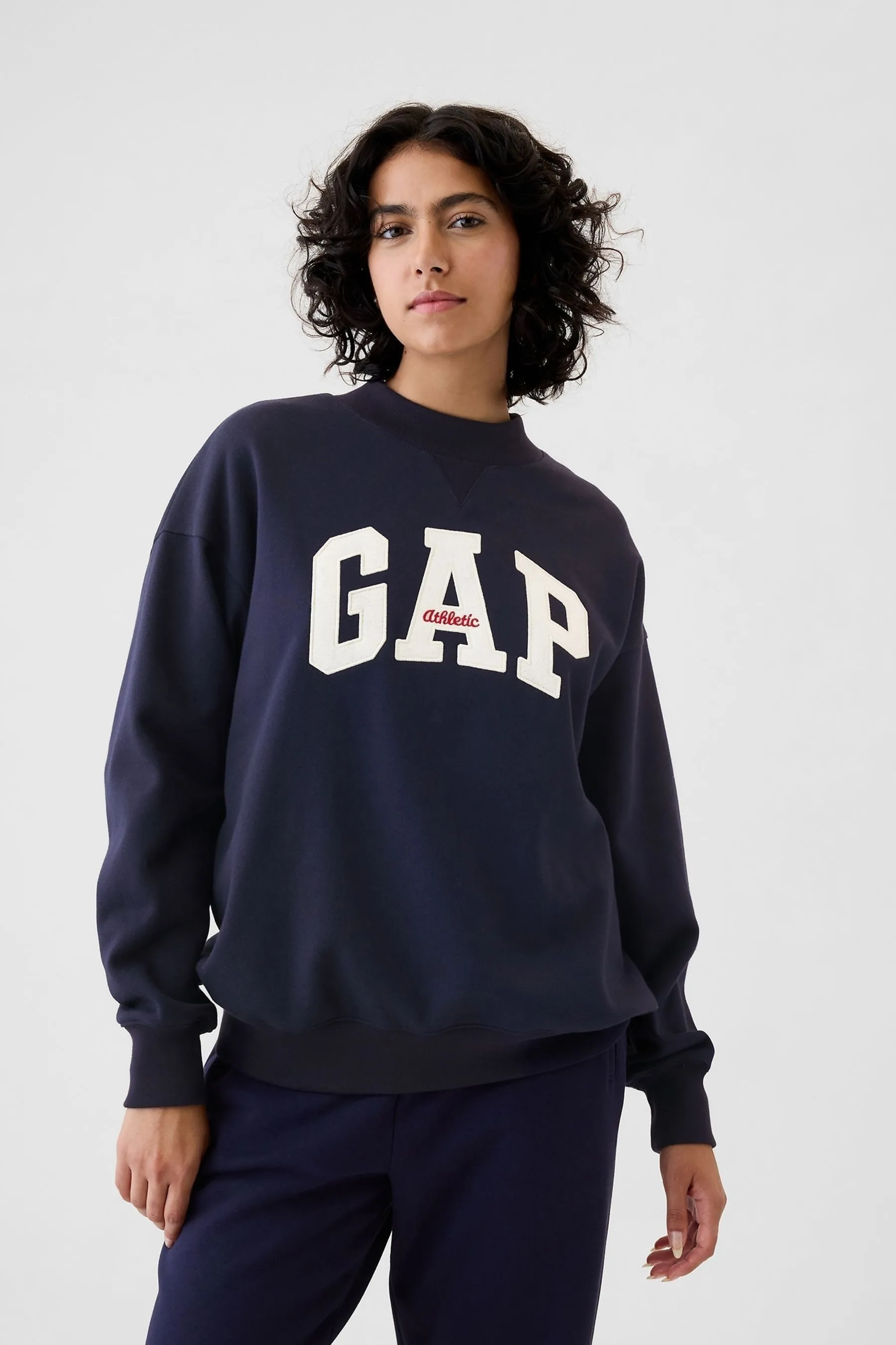 Gap Athletic Logo Mock Neck Sweatshirt    