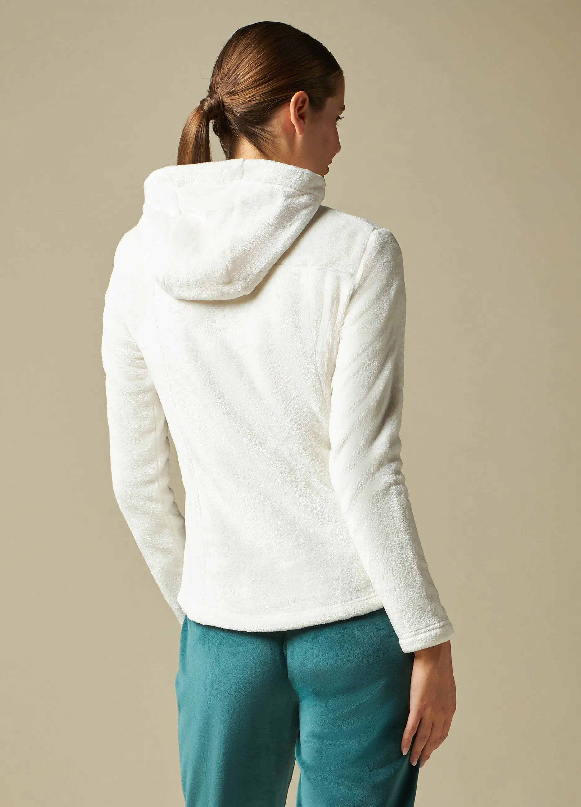 HOLISTIC  Felpa in coral fleece full zip donna