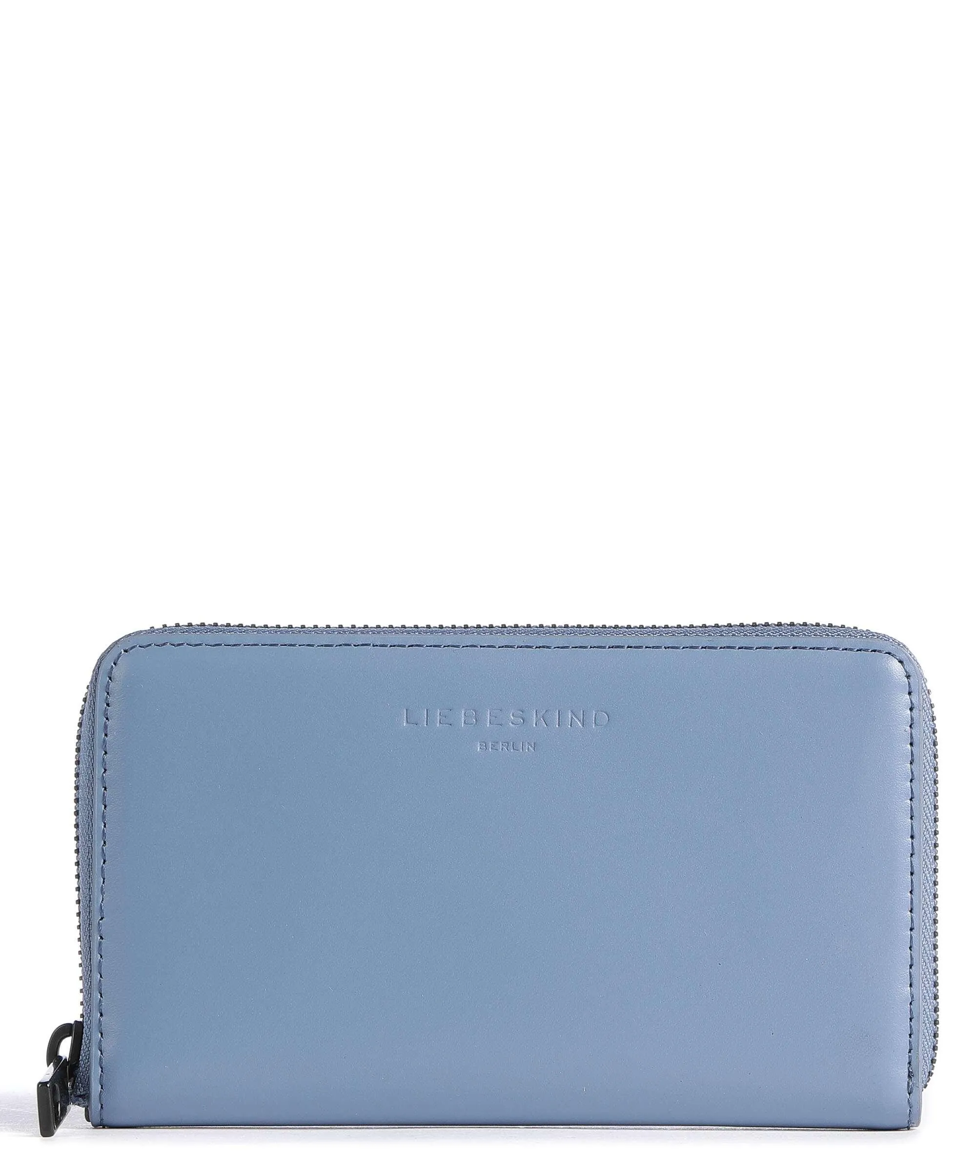  Liebeskind Paper Bag Frieda Carter Portafoglio pelle a grana fine blu-grigio  