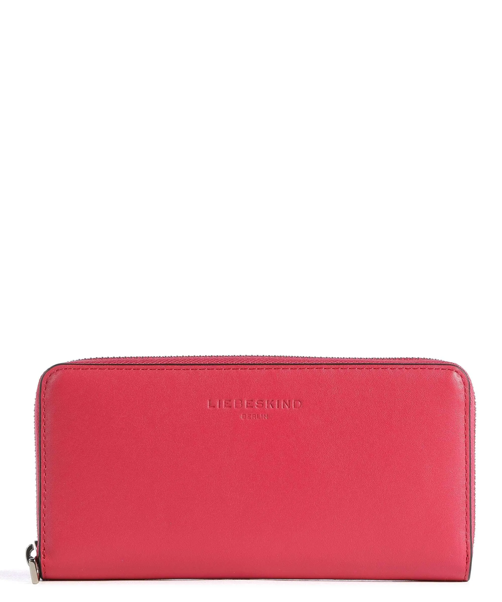  Liebeskind Paris Sally Biker Portafoglio pelle a grana fine rosso  