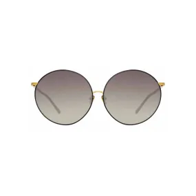 Linda Farrow - Occhiali da Sole Oversized Zanie C1 in Oro Giallo e Nero - LFL891C1SUN - Linda Farrow Eyewear