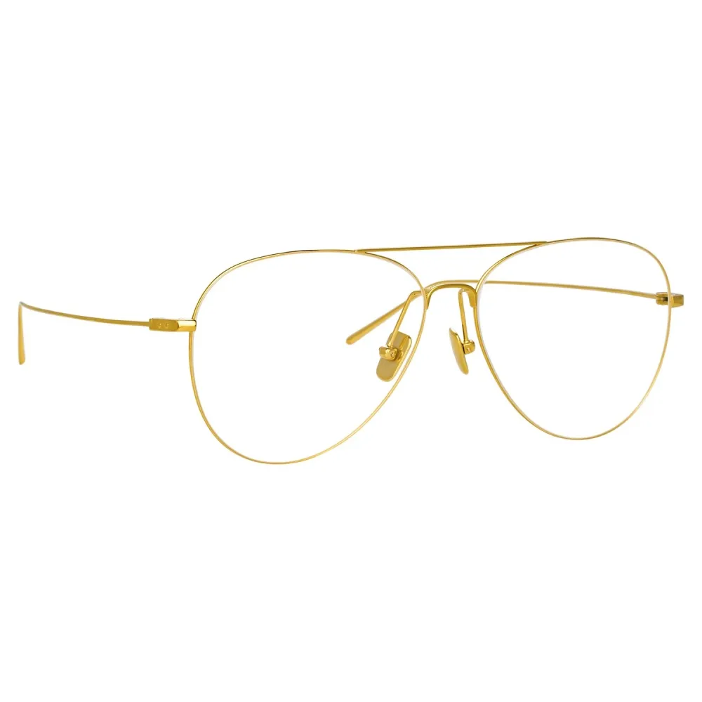 Linda Farrow - Occhiali da Vista Aviatore Lloyds in Oro Giallo - LF31C5OPT - Linda Farrow Eyewear