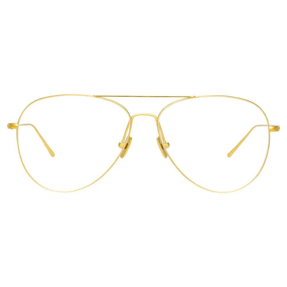 Linda Farrow - Occhiali da Vista Aviatore Lloyds in Oro Giallo - LF31C5OPT - Linda Farrow Eyewear