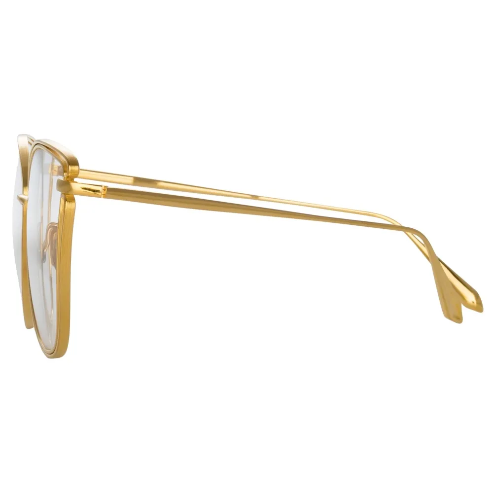 Linda Farrow - Occhiali da Vista Dinah Cat Eye in Oro Giallo - LFL1422C5OPT - Linda Farrow Eyewear