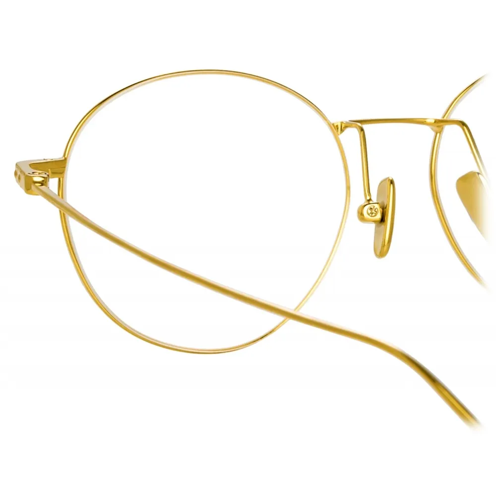 Linda Farrow - Occhiali da Vista Mayne A Ovale in Oro Giallo - LF33AC1OPT - Linda Farrow Eyewear