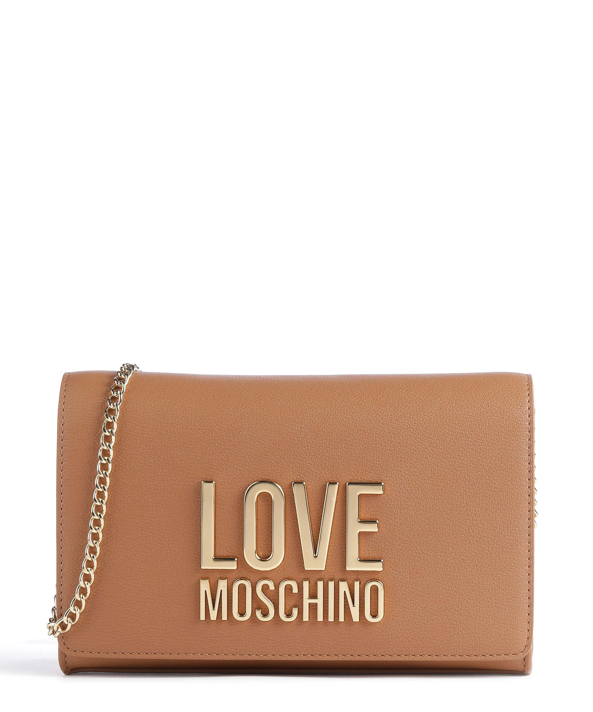  Love Moschino Smart Daily Borsa a tracolla pelle sintetica marrone chiaro  