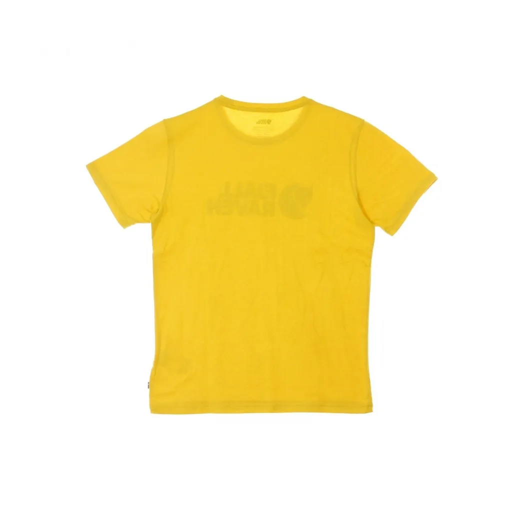 MAGLIETTA FJALLRAVEN LOGO T-SHIRT OCHRE
