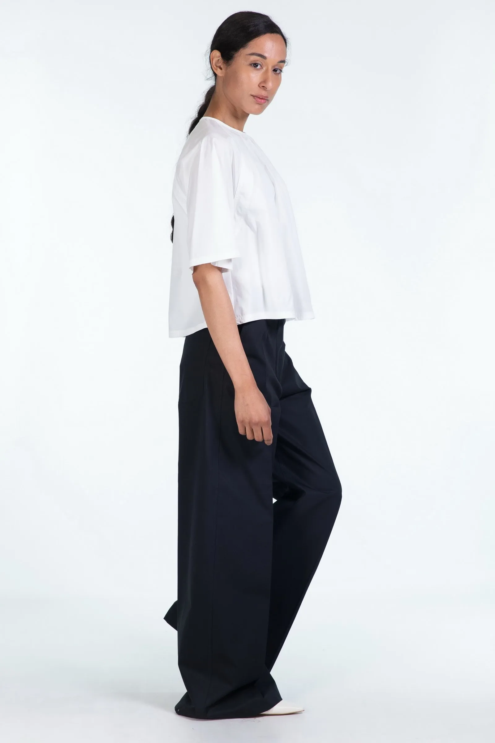 MAX MARA WEEKEND blusa in popeline di cotone CRESPO