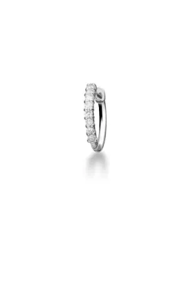 Mono orecchino leBebe LBB540 Preziosi cerchio oro bianco diamanti ct 0,064