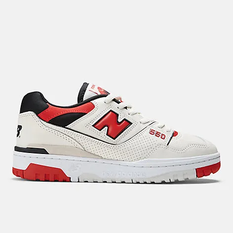 NEW BALANCE 550 BEIGE SEA SALT BLACK RED UNISEX