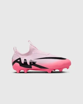 Nike Zoom Mercurial Vapor 15 Academy FG/MG Rosa Bambino