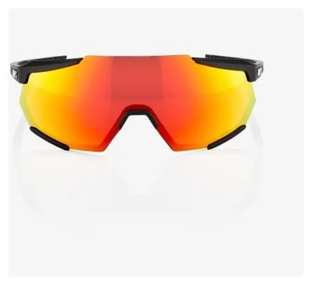 Occhiali 100% Racetrap Soft Tact Nero HiPER Lenti rosse a specchio multistrato / Nero / Rosso