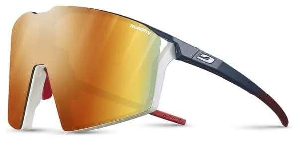 Occhiali da sole Julbo Edge Reactiv Performance Blu Bianco Rosso