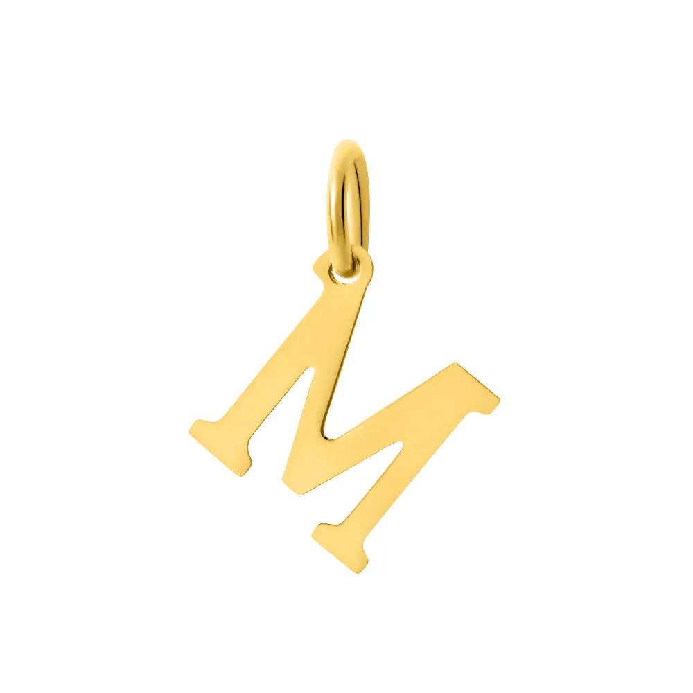 Pendente Lettera M Poème Oro Giallo 375/1000 1411865