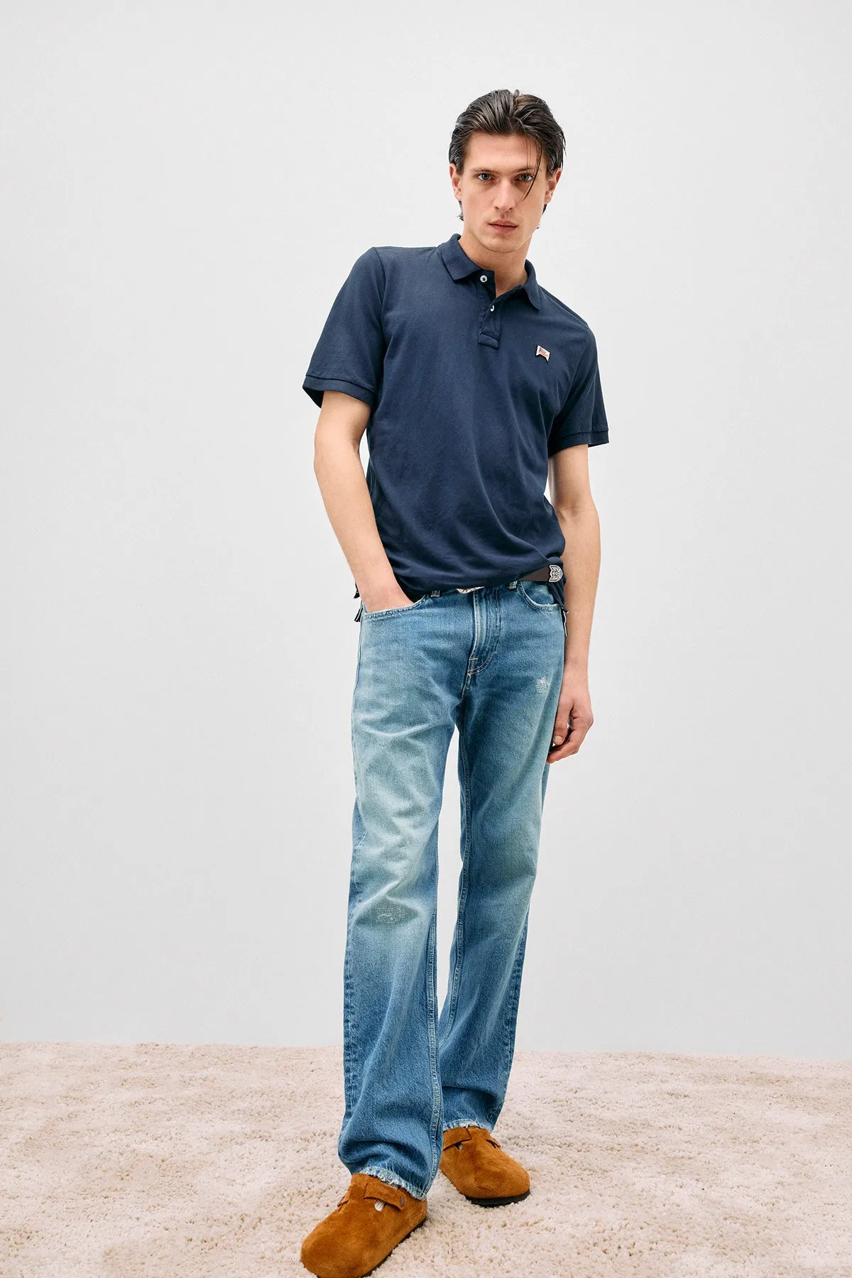 Polo Classic Roy Roger’s Navy da Uomo