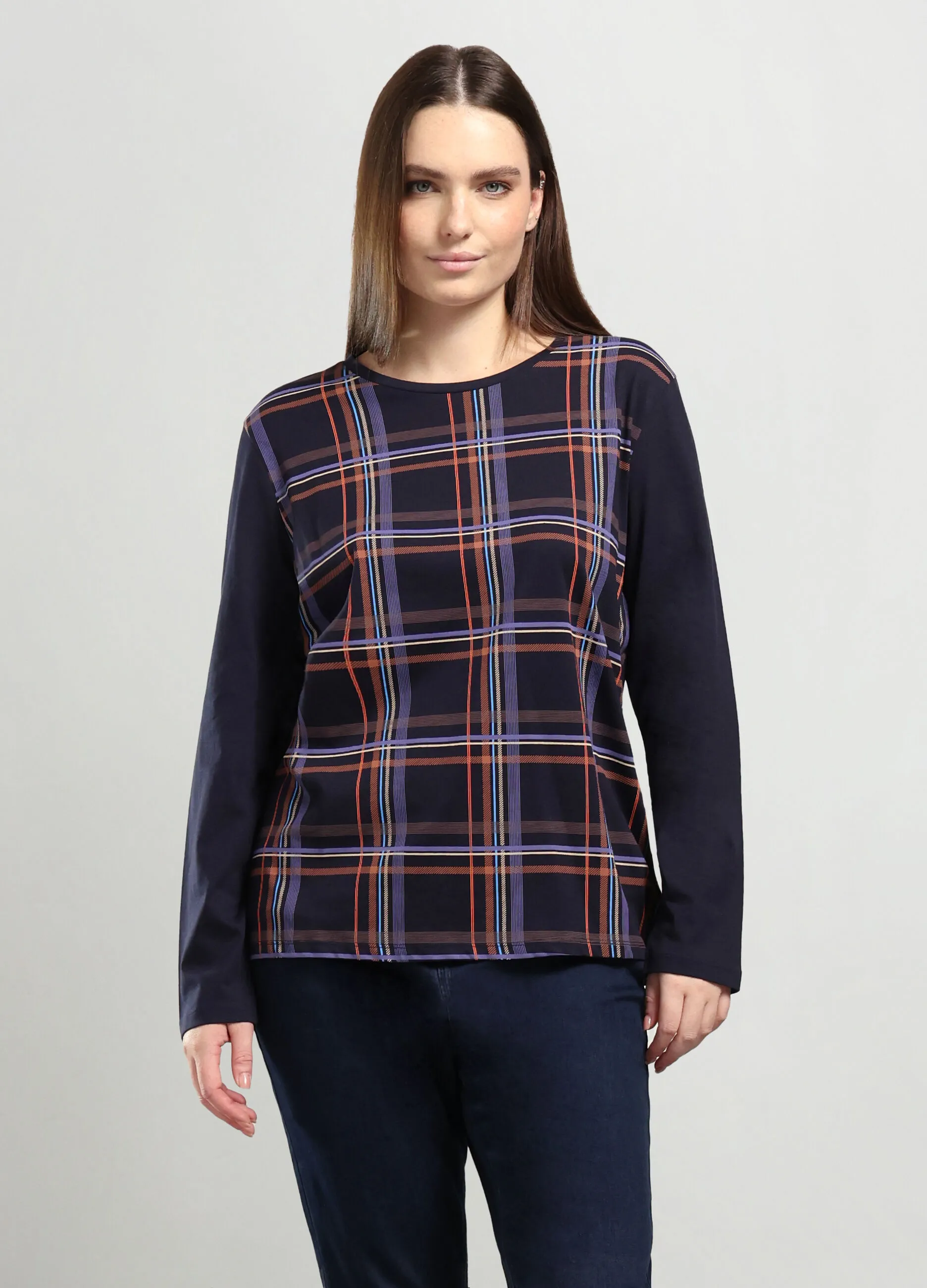 ROSA THEA  T-shirt in puro cotone donna curvy