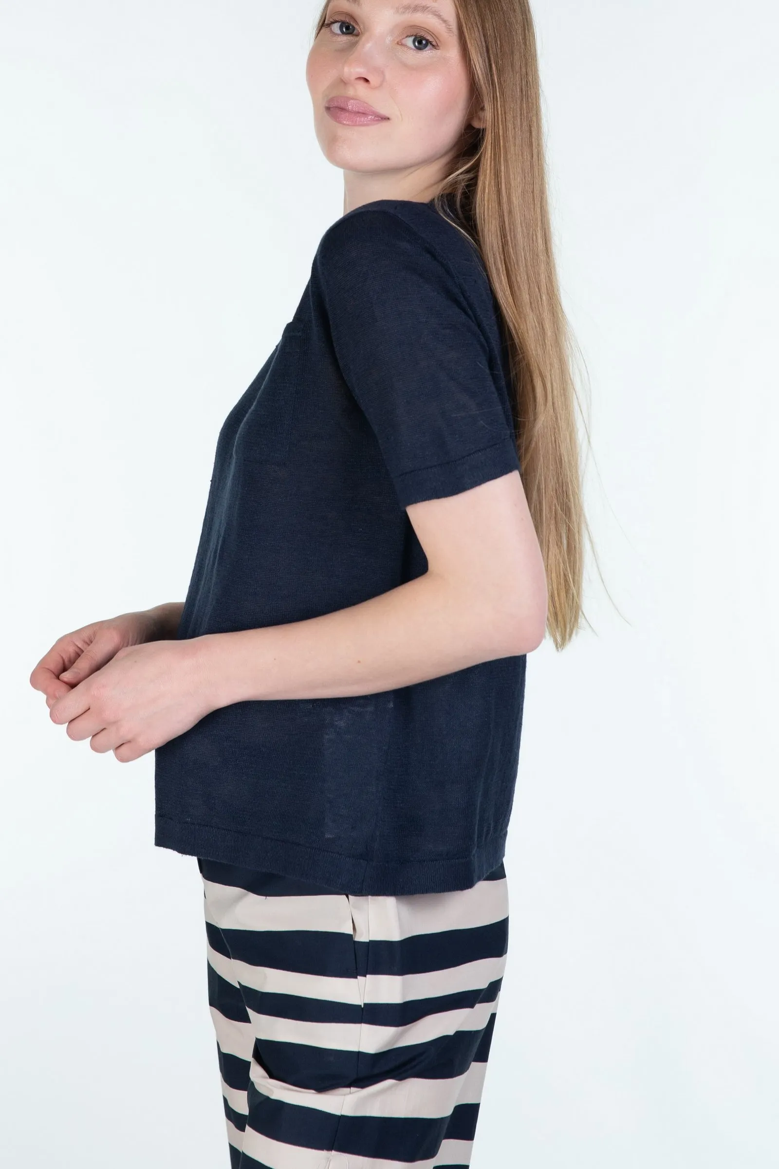 ‘S MAX MARA T-shirt in lino NOVARA
