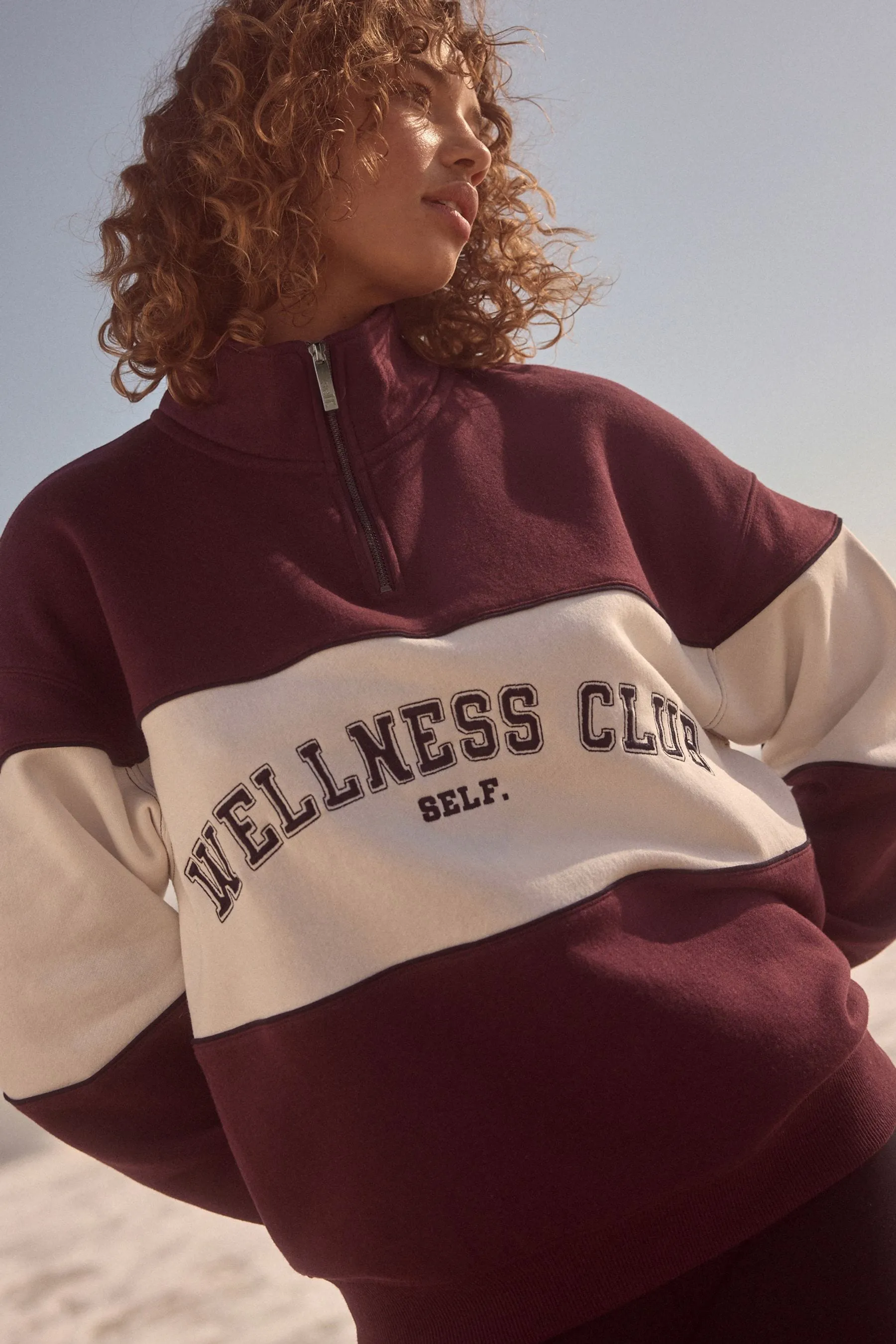 Self. Half Zip Sweatshirt    