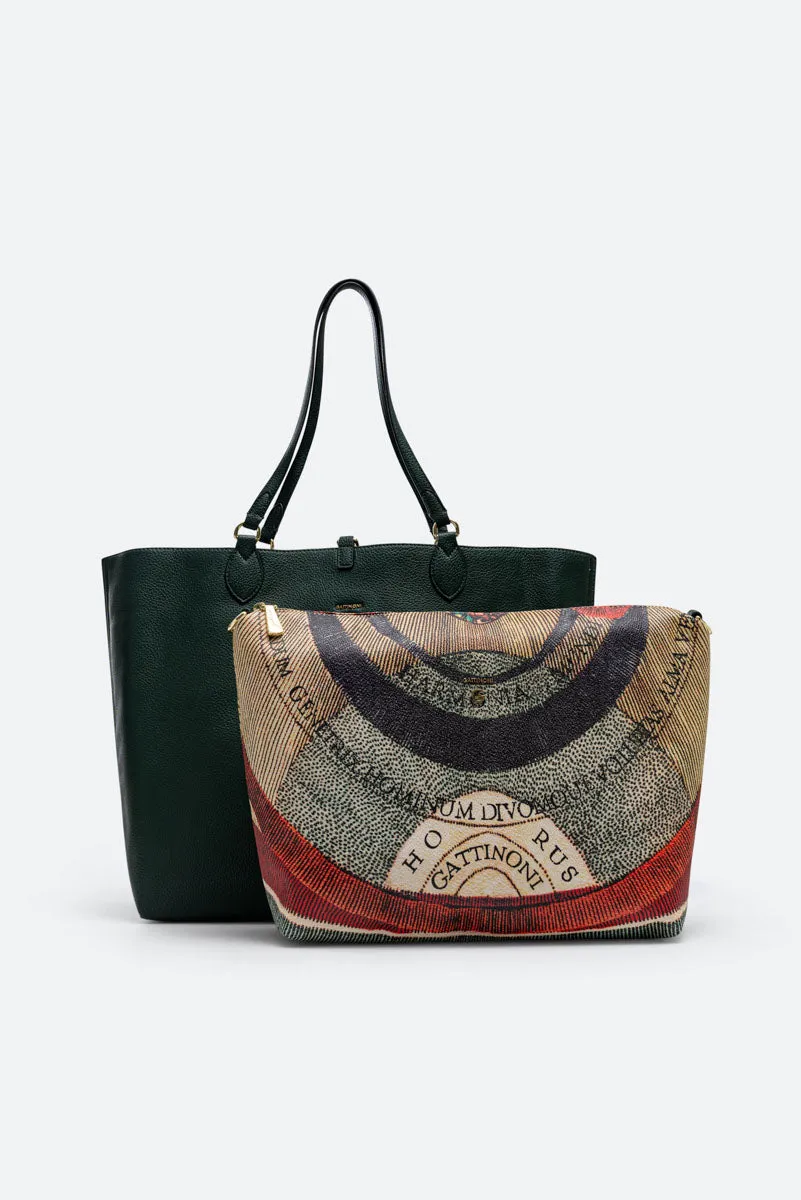 Shopping Bag ReversIble Planetarium Classic Verde