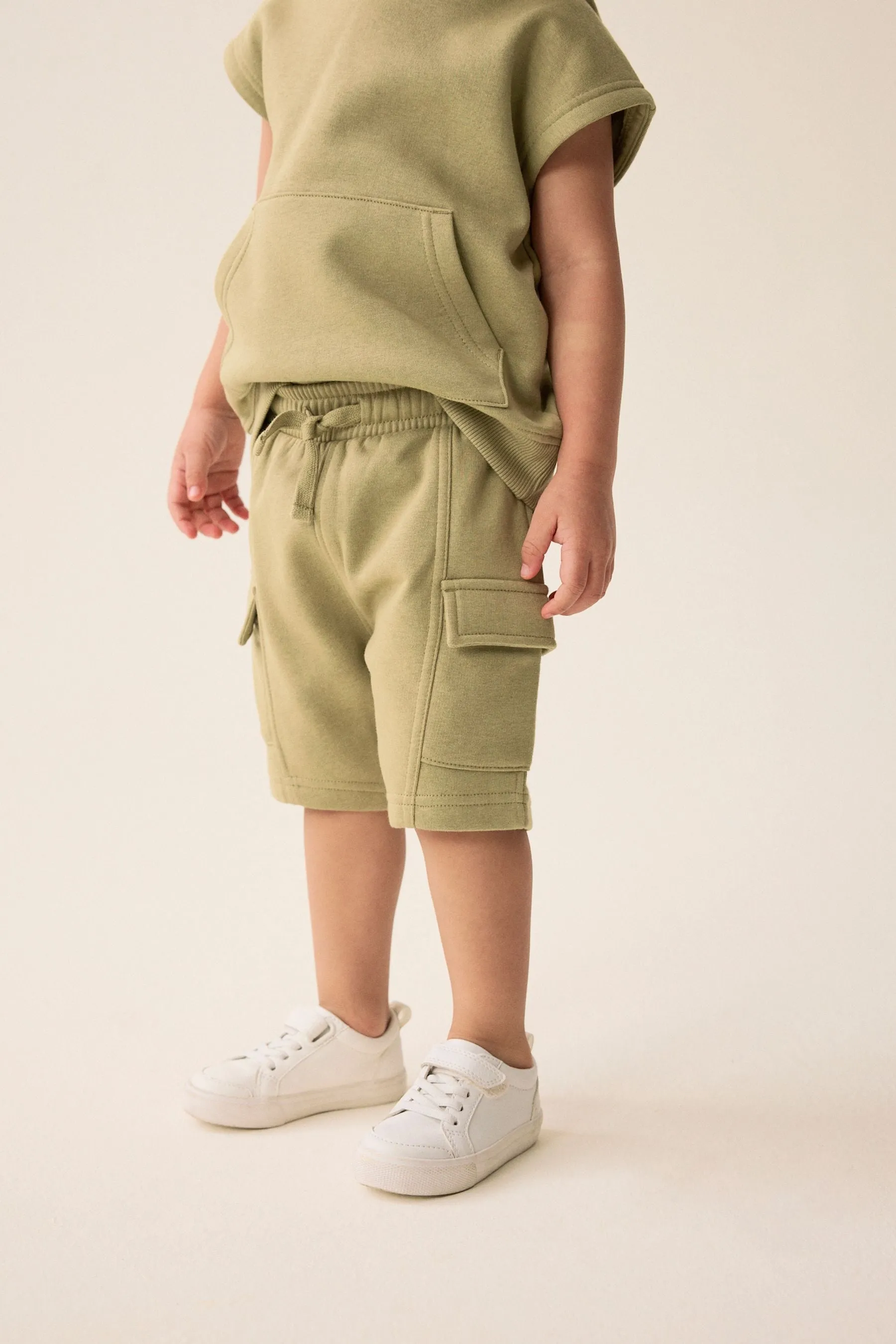 Short Sleeve Utility Hoodie and Shorts Set (3mths-7yrs)    
