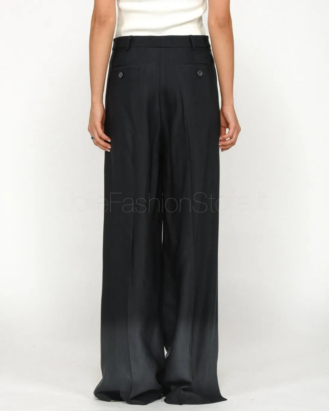 ---------------  ---------------  ---------------  ---------------  --------------Solo Tre Palazzo Trousers Blue Black------