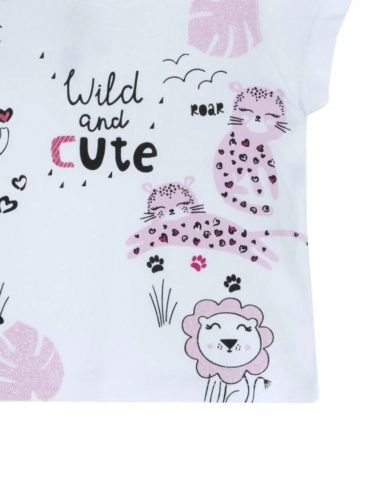 T-shirt Manica Corta Chicco - Bianco