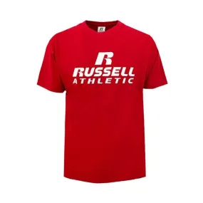  T-SHIRT RUSSELL ATHLETIC. ROSSO 