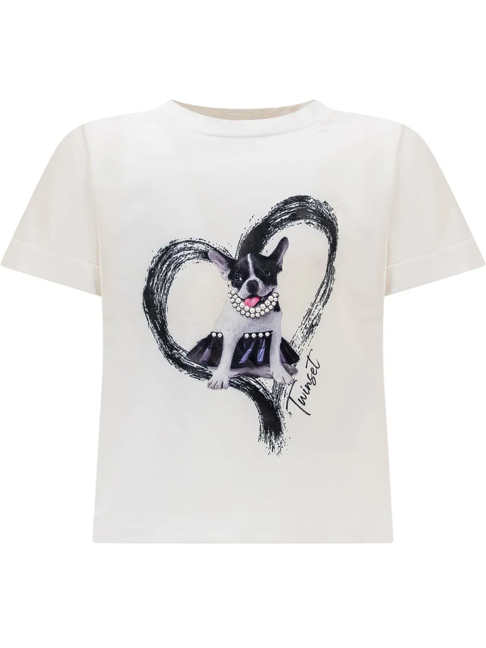 TWIN-SET T-Shirt Pet Heart  
