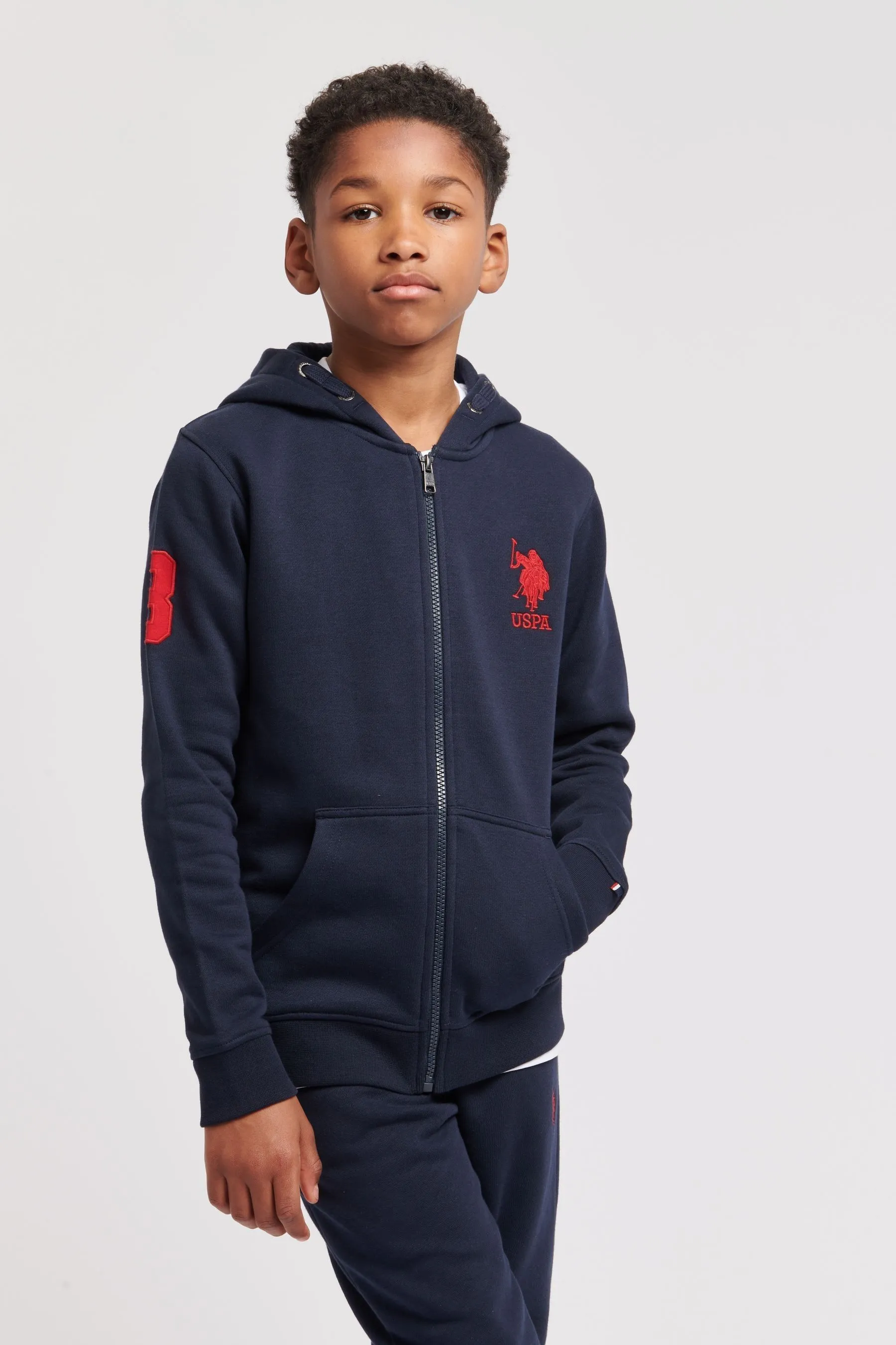 U.S. Polo Assn. Boys Player 3 Zip Hoodie    